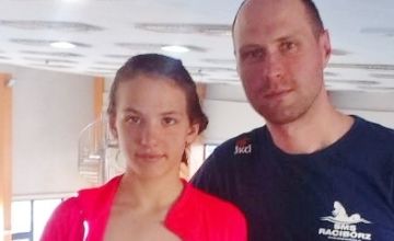 Magdalena Modrzejewska na podium
