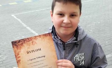 Szymon Kiełkowski trzeci w konkursie z języka angielskiego