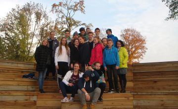 Gimnazjaliści na wyjeździe integracyjnym