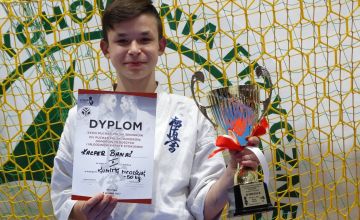 Kacper Banaś wicemistrzem w karate