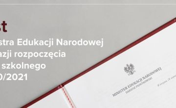 List Ministra Edukacji Narodowej