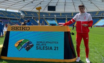 Patryk Grzegorzewicz na Mistrzostwach Świata Sztafet