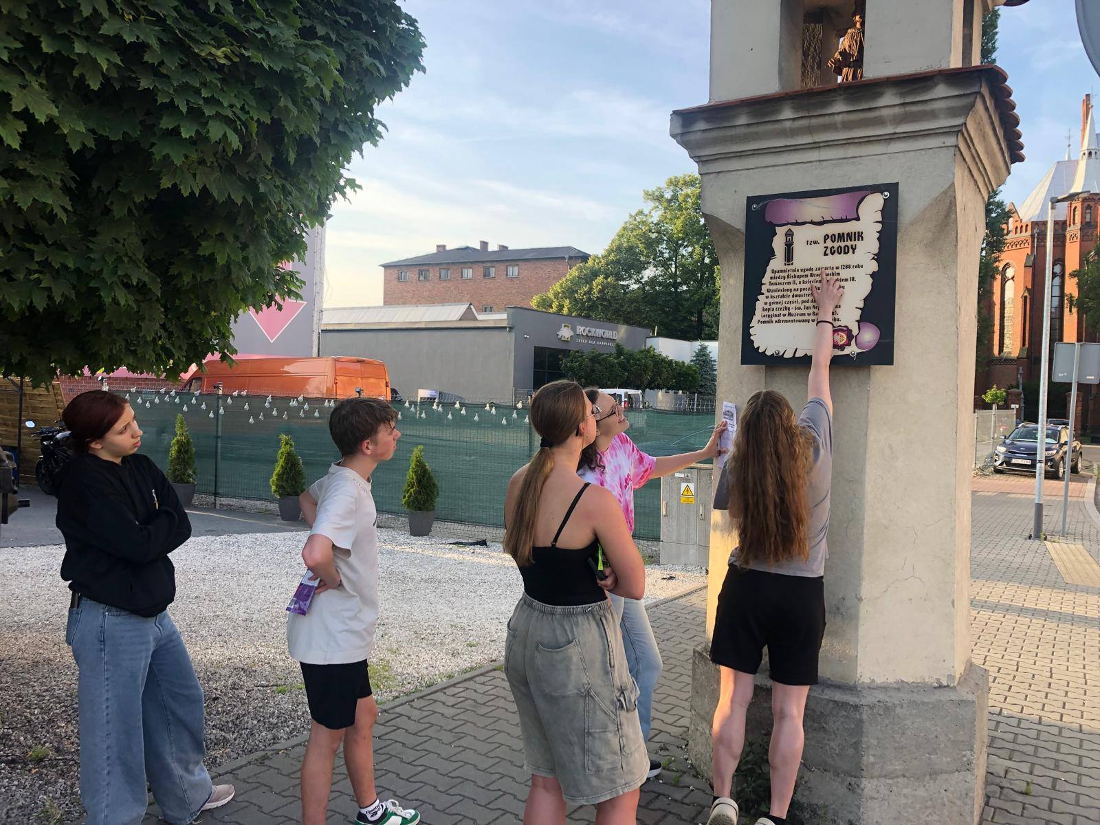 Gra miejska w wykonaniu mieszkańców internatu